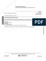 Cambridge International Advanced Subsidiary and Advanced Level