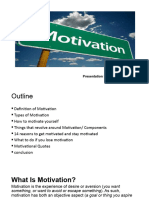 Marketing Presentation - Motivation