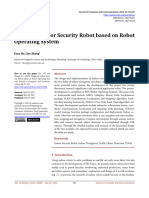 Design of Indoor Security Robot Based On Robot Operating System