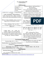 SAPM Formulas