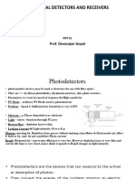 Optical Detectors and Receivers PPT - IV