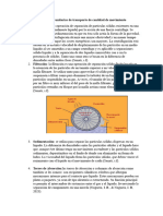 Operaciones Unitarias de Transporte de Cantidad de Movimiento