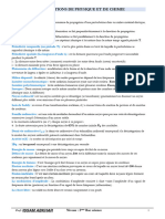 Définitions de Physique Et de Chimie PR ISSAM ABKHAR