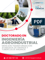 Brochure Doctorado - Ingeniería Agroindustrial Oficial