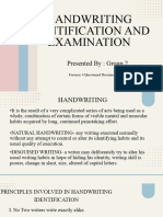 Group 2 Handwriting Identification and Examination