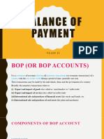 Balance of Payment: Class 12