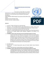 English Article and Shot-List - State-Building and Elections Discussed On Un Special Representative's Visit To Baidoa