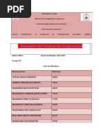 Analyse de Programme de Géométrie