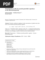 Nonexistence Results For Pseudo-Parabolic Equations Heisenberg