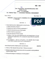 70 Elective 1 Advance Financial Management Fresh BCS 2016 17 Onwards - 2