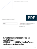 Estrategias Empresariales en Rentabilidad