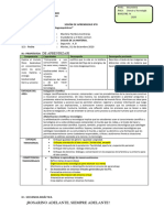 SESION DE APRENDIZAJE 8-2do IV