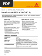 MembranaAsflticaSika 40AP Es BO (03 2021) 1 1