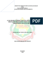 A Validade Jurídica Da Ata Notarial Como Prova em Processos Judiciais de Fatos Originados Digitalmente