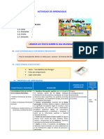 D4 A1 Sesion Com. Leemos Un Texto Sobre El Dia Mundial Del Trabajo