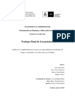 Trabajo Final de Licenciatura: Licenciatura en Administración Orientación en Finanzas y Dirección General