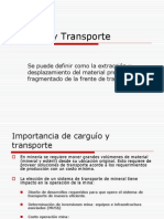 Carguío y Transporte Trabajo