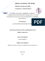 Factores Asociados A Depresión, Ansiedad y Estrés en Estudiantes de Secundaria de La I. E. José