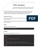 10 HTML Quotations