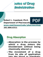 Routes of Drug Administration