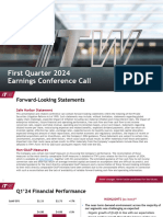 ITW Slide Presentation Q1 2024 Earnings Call