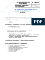 164-G-SMA-01 Reglamento Interno de Salud y Seguridad en El Trabajo Rev 03