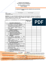 Demo Teaching Rating Sheet