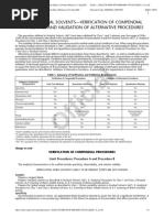 〈1467〉 RESIDUAL SOLVENTS-VERIFICATION OF COMPENDIAL PROCEDURES AND VALIDATION OF ALTERNATIVE PROCEDURES