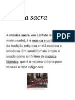 Música Sacra - Wikipédia, A Enciclopédia Livre