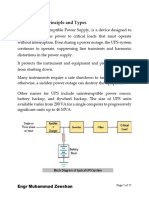 UPS Working Principle Types 