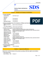 Dish Washing Liquid - MSDS