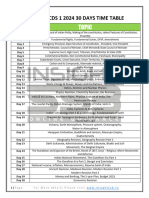 Cds 1 2024 30 Days Time Table