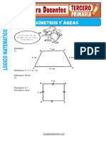 Fichas de Perimetros y Areas para Tercero de Primaria