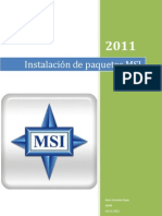 Instalación de Paquetes MSI