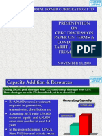 Presentation ON Cerc Discussion Paper On Terms & Conditions of Tariff Applicable FROM 01.04.2004