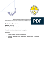 Tarea. 5.1 Formulacion Del Problema de Investigacion