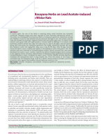 Protective Effect of Rasayana Herbs On Lead Acetate-Induced Testicular Toxicity in Wistar Rats