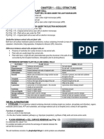 Chapter 1 - Cell Structure: Part Iii - Animal Cell and Plant Cell