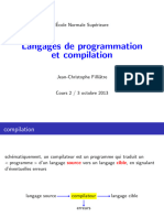 0419 Langages de Programmation Et Compilation