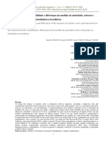 LER! Invariância Fatorial, Sensibilidade e Diferenças Da Medida de Ansiedade, Estresse e Depressão Dass-21 em Trabalhadores Brasileiros