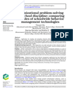 Organizational Problem-Solving and School Discipline Comparing The Roles of Schoolwide Behavior Management Technologies