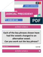 Law Alevel Session6 Judicialprecedent