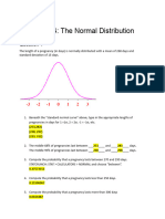 Task Card 4 - The Normal Distribution