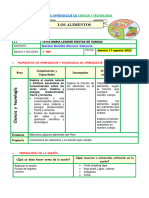 Sesion de Ciencia y Tecnologia - Los Alimentos