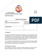 CPR - GTPJ - Doc Nø05 - Directive Postale Africaine