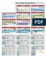 Calendário Acadêmico Graduação 2018: Janeiro Fevereiro Março