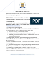 Edital 007 2024 - Teste Seletivo EstagiÃ¡rio