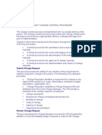 Project Change Control Procedure