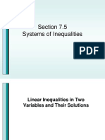 Section 7.5 Systems of Inequalities