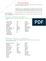 Transition Words & Phrases